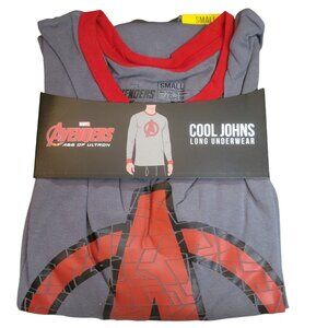 Marvel Avengers Small 28-30 Cool Johns Base Layer Long Underwear Long Sleeve Top